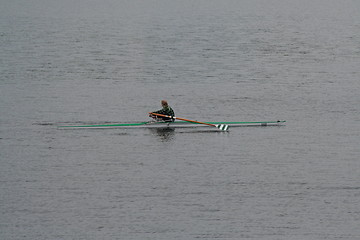 Image showing Rowing