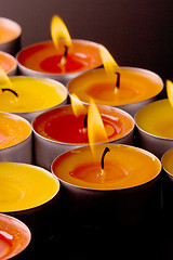 Image showing flaming candles 