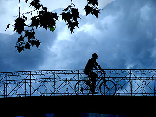 Image showing Bike in the night