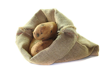Image showing bag potatoes