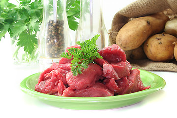 Image showing raw Stew