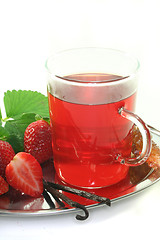 Image showing Strawberry vanilla tea