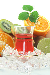 Image showing Fruit iced tea