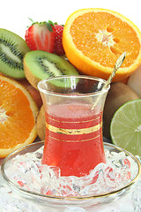 Image showing Fruit iced tea