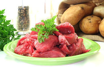 Image showing raw Stew