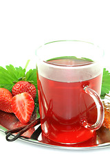 Image showing Strawberry vanilla tea