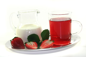 Image showing Strawberry cream tea