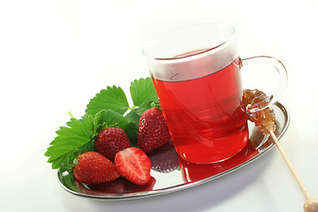 Image showing Strawberry tea