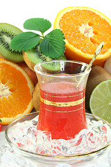 Image showing Fruit iced tea