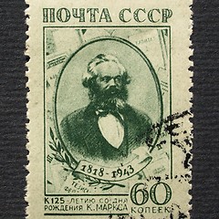 Image showing Karl Marx stamp, USSR, 1943