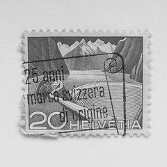 Image showing Swiss stamps