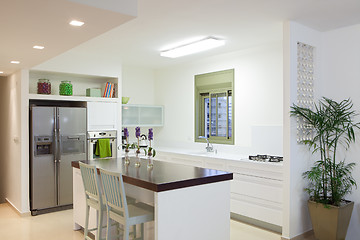 Image showing New kitchen in a modern home