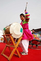 Image showing Korean drummer