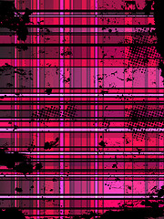 Image showing Checkered Pink Grunge Background.