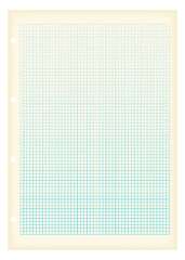 Image showing grunge a4 graph paper square