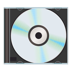Image showing music cd case black