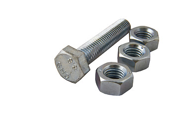 Image showing Bolt and nuts