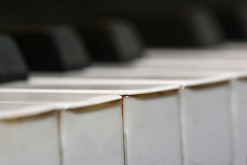 Image showing Macro of piano