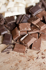 Image showing Close up of high quality handmade chocolate