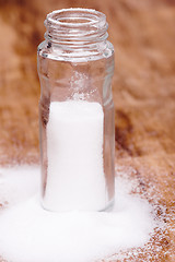 Image showing salt in glass container