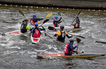 Image showing Kayak polo Denmark