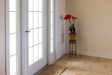 Image showing front door with daylight shining through
