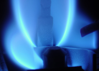 Image showing Blue flame