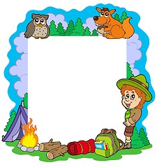 Image showing Outdoor summer frame