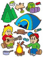 Image showing Holiday camping collection