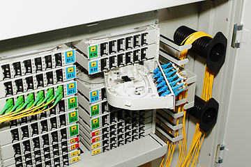 Image showing fiber optic cable management system