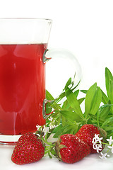 Image showing Strawberry woodruff tea 