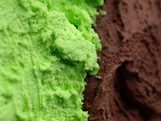 Image showing Mint chocolate ice cream