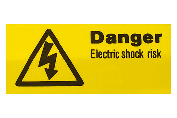 Image showing Electric shock sign