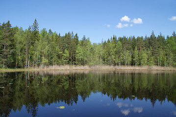 Image showing Serene Lake Scenery in Finland