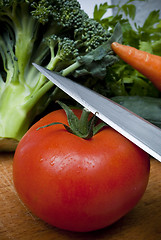 Image showing Vegetables on the cutting board