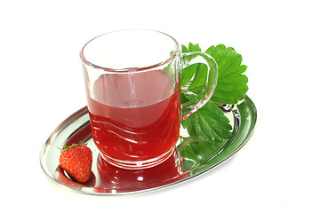 Image showing strawberry tea