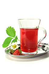 Image showing strawberry tea