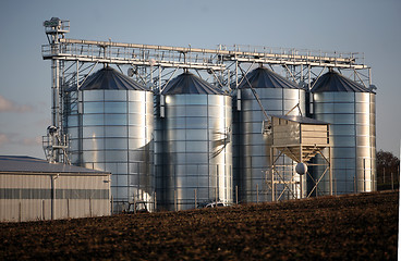 Image showing Landscape with silo