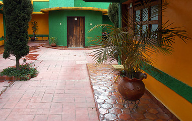 Image showing Yard of building in in San Cristobal de las Casas
