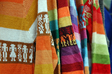 Image showing Colorful details of market in San Cristobal de las Casas