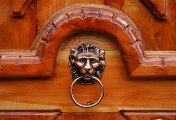 Image showing Detail of old door in San Cristobal