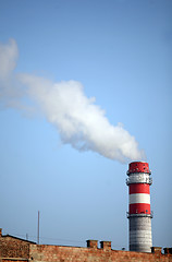 Image showing Factory chimney