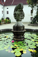 Image showing Lake of castle in the czech city Trebon