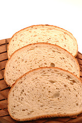 Image showing three slices of rye