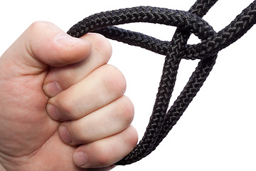 Image showing Rope in Hand isolated