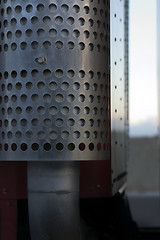 Image showing Close up on a Semi Pipe