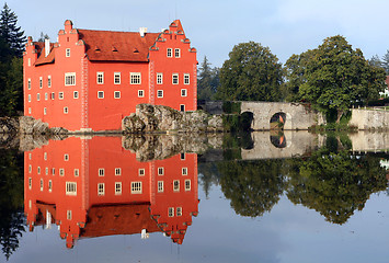 Image showing The red water chateau in the the Czech republic - Cervena Lhota