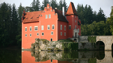 Image showing The red water chateau in the the Czech republic - Cervena Lhota