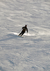 Image showing Skier in powder snow