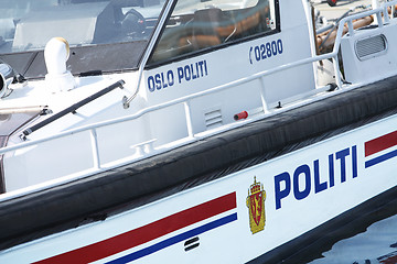 Image showing Police boat